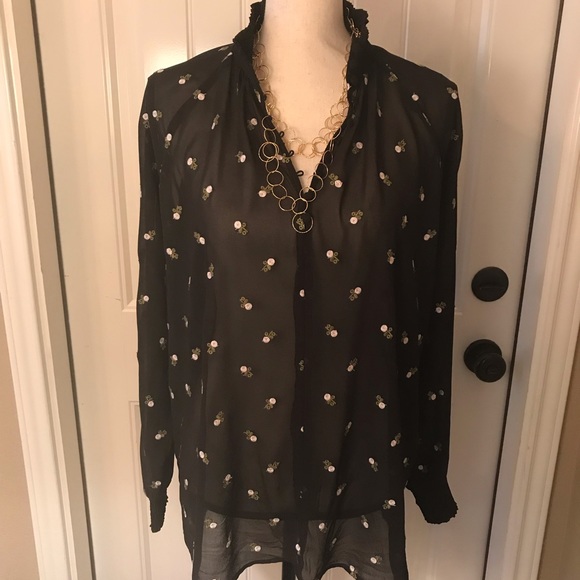 Cabi Black Spring #5338 Blouse (M). - Picture 3 of 8